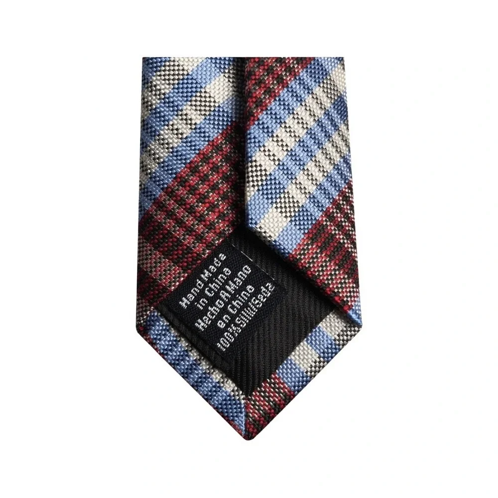 Ben Sherman Plaid 100% Silk Necktie